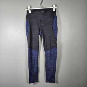 Outdoor Voices TechSweat 7/8 Two-Tone Leggings S Blue/Night High Rise Activewear